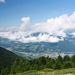 Blick auf das obere Eisacktal von der Ochsenalm aus
