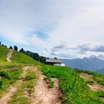Durch blumenreiche Wiesen in Richtung Rotwandhütte
