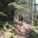 Auf dem Steig Nr. 33 zur Taistner Alm