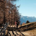Radfahrer auf der Lüsner Alm