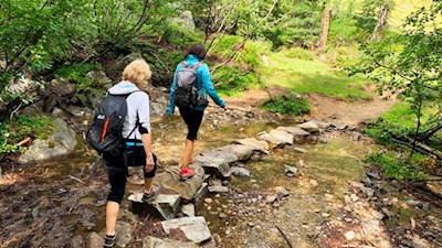 Wandern zur Puntleider Seealm