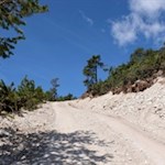 Vor der Tschafonhütte wird der Weg allmählich steiler