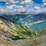 Gipfelblick von der Leiterspitze in Richtung Durnholzer See