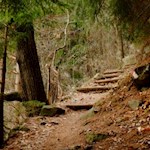 Nahe den Barbianer Wasserfällen