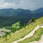 Abstieg von der Langkofelhütte