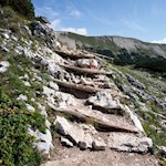 Im angenehmen Anstieg zur Senneshütte