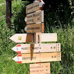 Die Wanderung ist bestens ausgeschildert