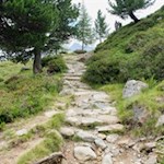 Im mittelsteilen Anstieg zur Kasseler Hütte