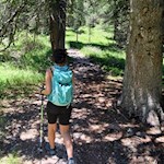 On the way towards rifugio Odle mountain hut