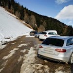 Parkplatz neben dem Bruneggerhof