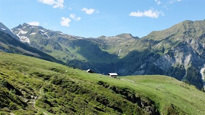 Die Wumblsalmen sind in eine malerische Almlandschaft gebettet