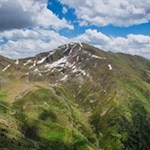 Neben uns erheben sich das Gaishörndl und das Toblacher Pfannhorn