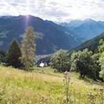 Blick auf die gegenüberliegende Bergwelt