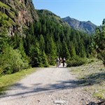 Durch das Langental in Richtung Puezhütte