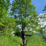 Im sanften Anstieg zum Kirchlein St. Sebastian