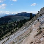 Der Rückweg von der Schlüterhütte erfolgt auf dem Hinweg