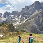 Abstieg von der Medalges-Spitze
