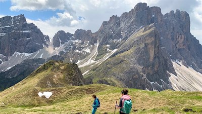 Abstieg von der Medalges-Spitze