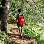 Von Gossensass führt ein Wald- und Wiesenpfad in Richtung Hühnerspielhütte