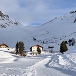 Die letzten Anstiegsmeter zur Gampenalm