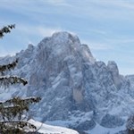 Der Langkofel im Winterkleid
