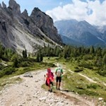 Der Rückweg von der Auronzohütte erfolgt auf dem Hinweg