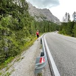 L'ultima parte del percorso si snoda lungo la strada