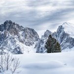 Lang- und Plattkofel im Winterkleid