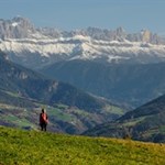 Ausblick vom Partschonerhof auf den Rosengarten