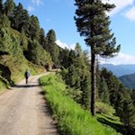 Sanft steigt der Weg zur Schatzerhütte an