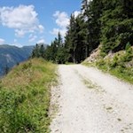 Vor der Kulisse des Rammelstein zur Brunnerwiesen Alm