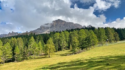 Neben uns erhebt sich der Latemar
