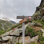 Der Weg zur Magdeburger Hütte ist gut ausgeschildert