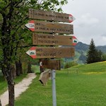 Vom Weg Nr. 13A zweigt schließlich der Weg Nr. 7B ab