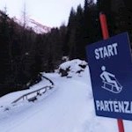 Am Beginn des Rodelweges