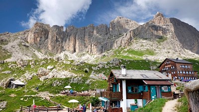 Pederiva Hütte und Rotwandhütte
