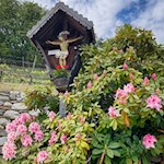 Flurkreuz auf dem Weg nach Feldthurns