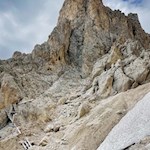 Anstieg auf den Vajolonpass