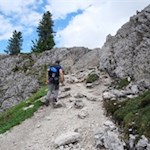 Anstieg zur Averau Hütte