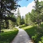 Sanft steigt der Weg zur Regensburger Hütte an