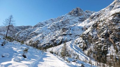 Auch im Winter attraktiv - die Sextner Dolomiten