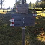 Unsere Wanderung ist bestens ausgeschildert