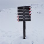 Die Winterwanderung zur Laurinhütte ist gut ausgeschildert