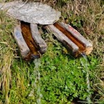 "Warm- und Kaltwasserquelle" auf dem Weg zur Platte...