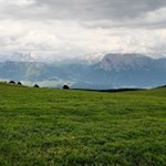 Unser Blick fällt auf den markanten Schlern