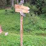 Nahe der Pauli Hütte zweigt der Weg Nr. 9B in Richtung St. Jakob ab