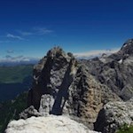 Gipfelblick auf den imposanten Einserkofel