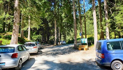 Parcheggio escursionistico Steinwend dal quale si parte per i Laghi Gelati