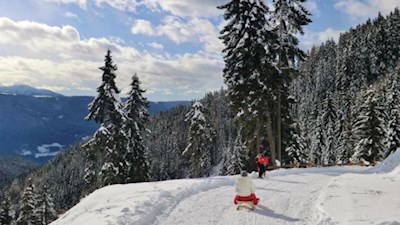 Abfahrt von der Moarhofalm