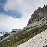 Die Kölner Hütte liegt am Rande des Rosengarten